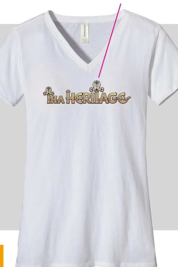 Tha Heritage Wombmen's Short-sleeve V-neck T-shirt