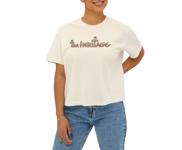 Tha Heritage Women's Boxy crop top Tee - Image 4