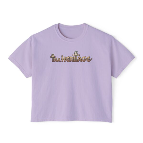 Tha Heritage Women's Boxy crop top Tee - Image 2