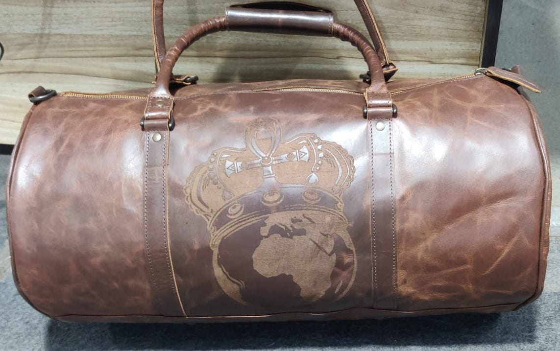 Tha Heritage Grain Leather Duffle Bag