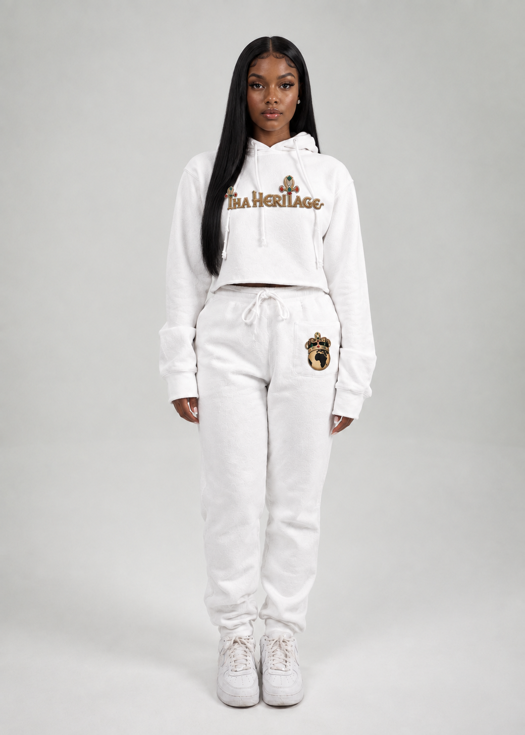 Women's Crop Top Sweat suit - Image 2