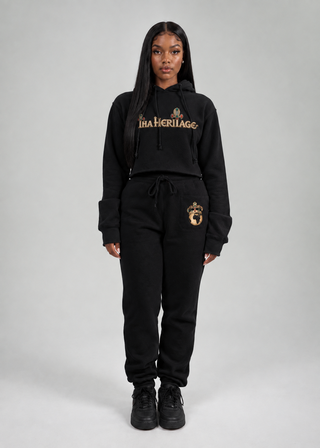 Women's Crop Top Sweat suit